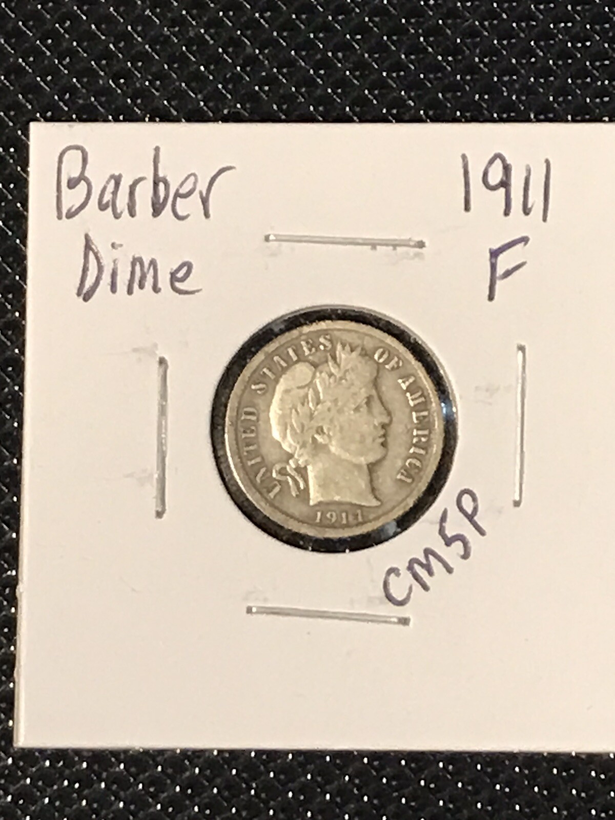 1911 Barber Dime Nice Grade
