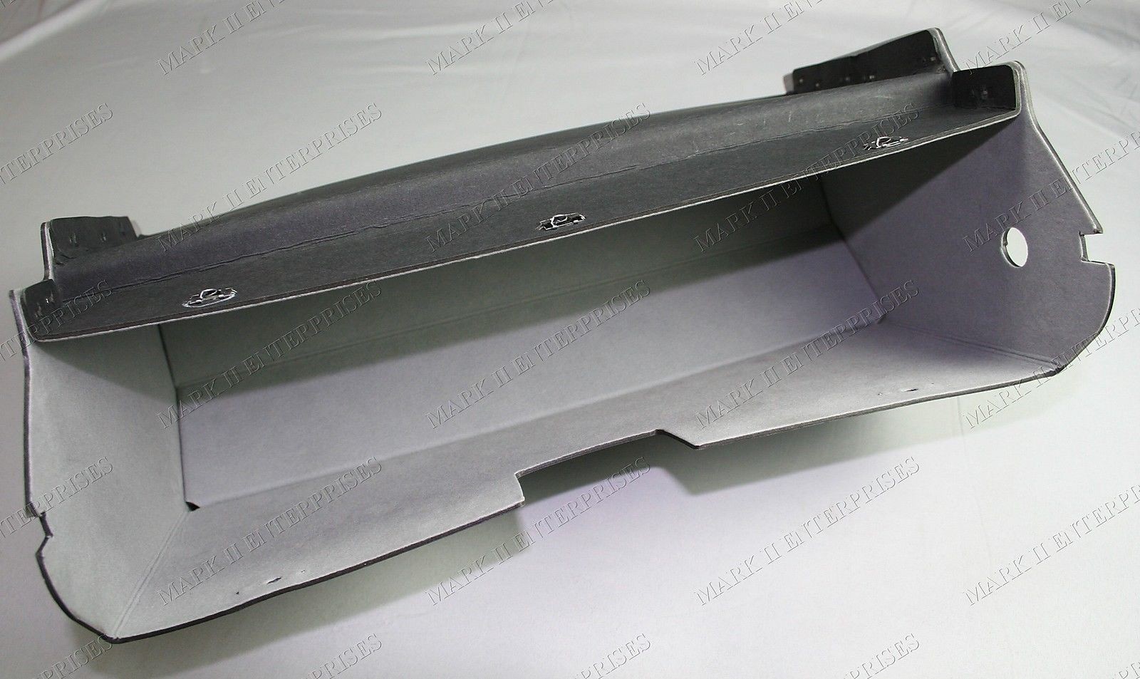 1952-55 Lincoln Glove Box Exact As Original W/Gray Felt Cardboard
