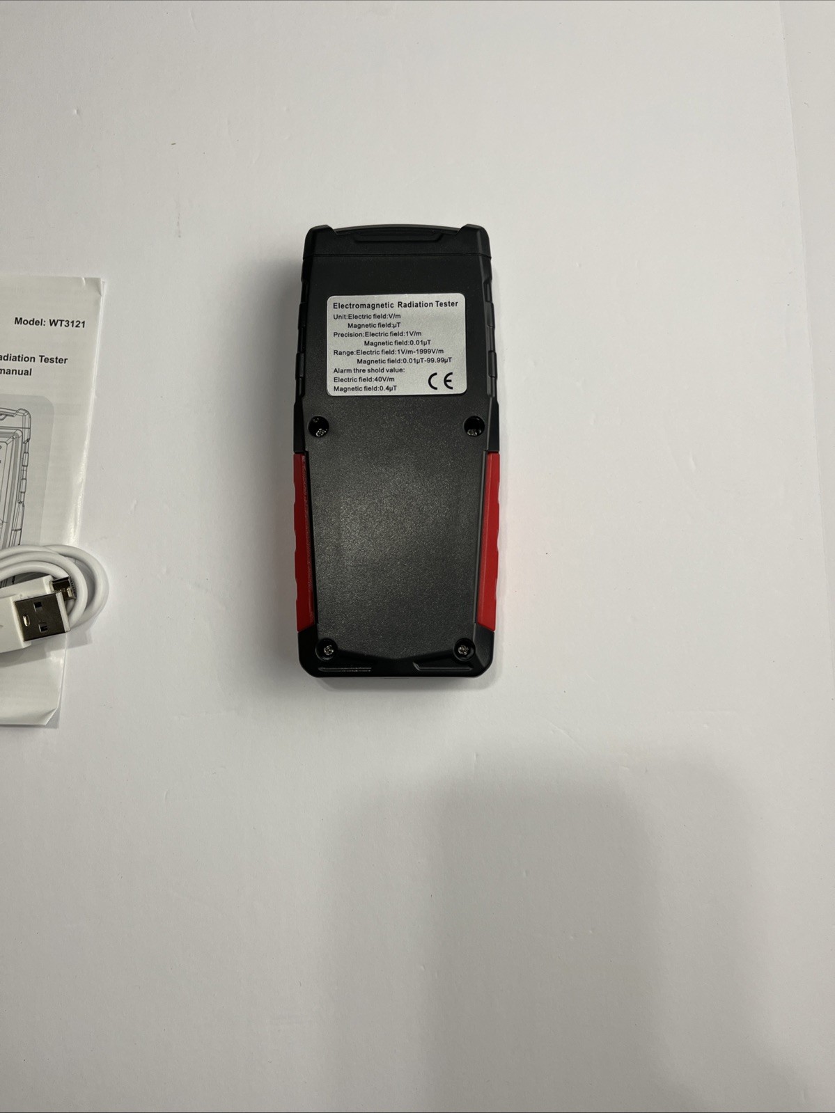 Wintact WT3121 Handheld EMF Meter 2-in-1 Digital Radiation Detector & Cable NIB