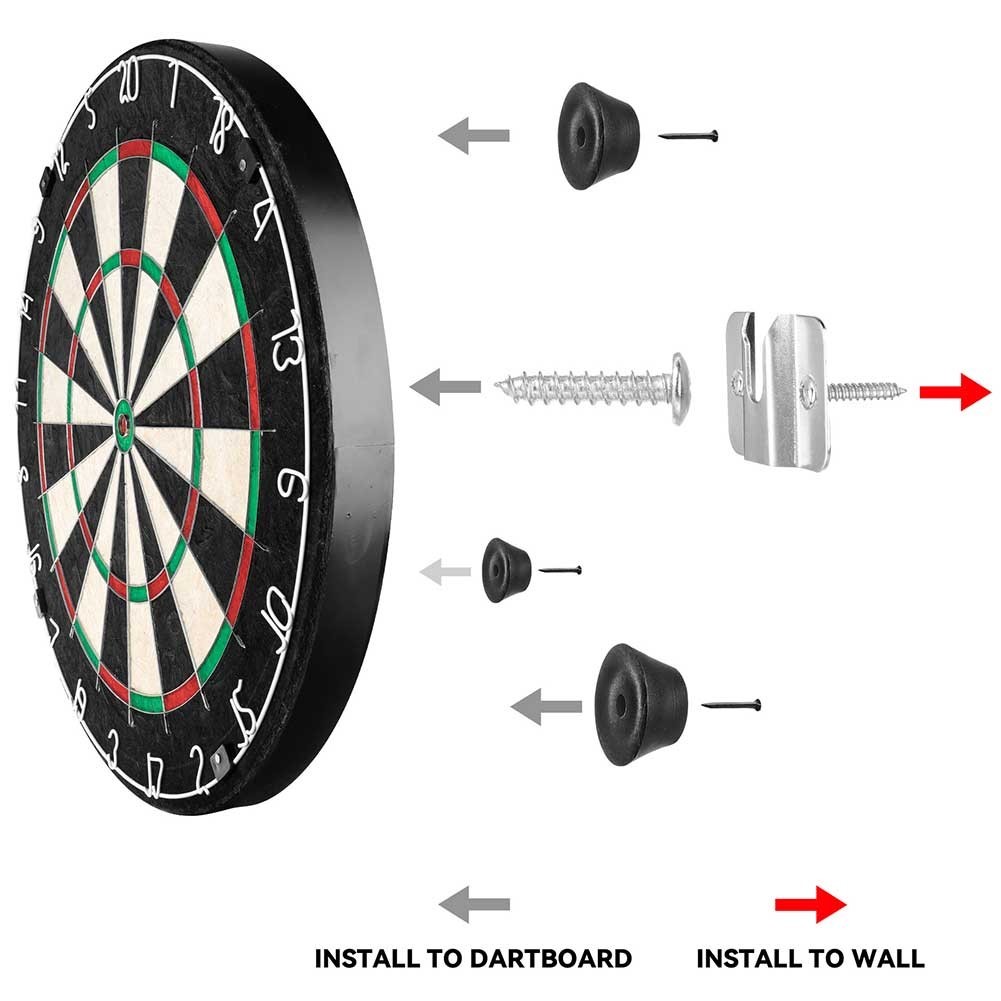 for Dartboard For Wall Mount Bracket Kit Includes All Necessary Screws