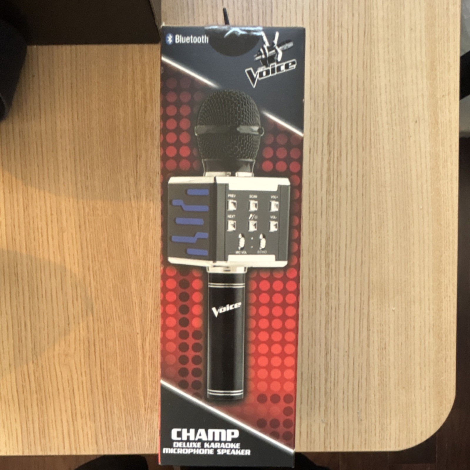 Voice CHAMP Deluxe Karaoke Wireless Bluetooth Handheld Mic Speaker