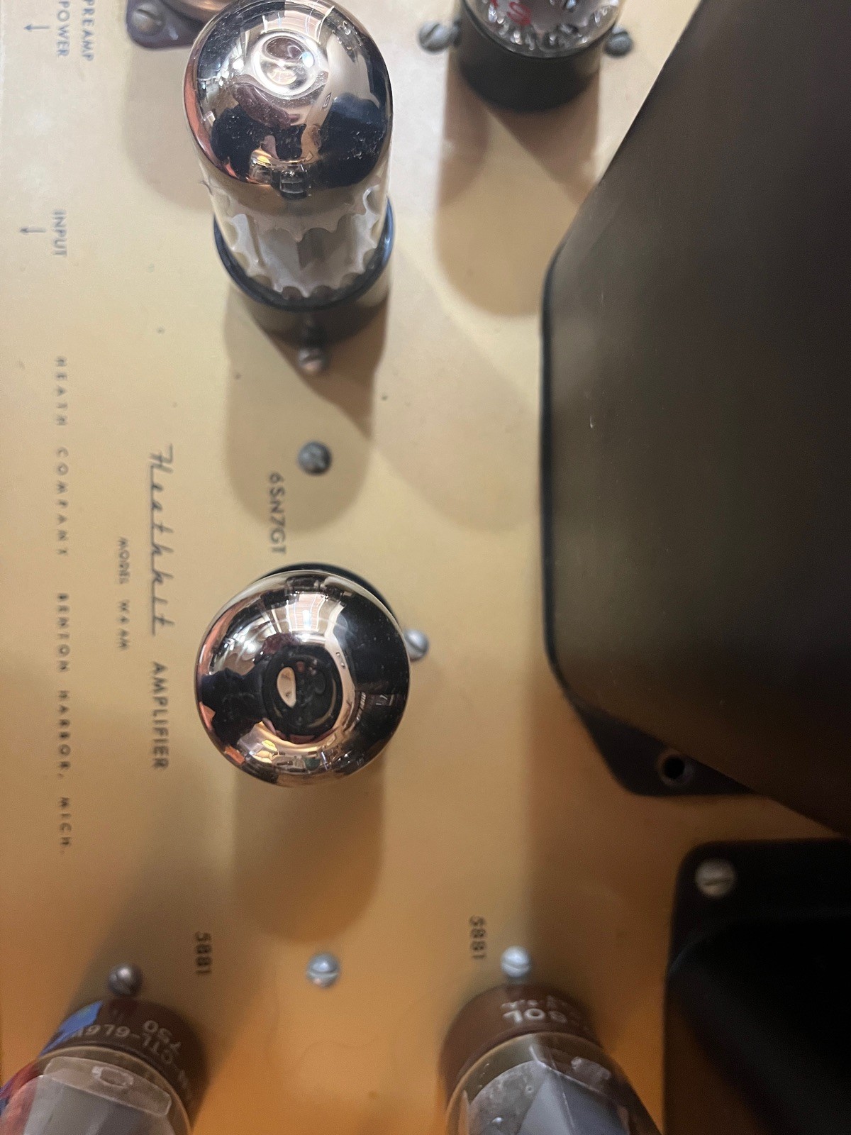 Heathkit W4-AM Amplifier with tubes **NICE** 