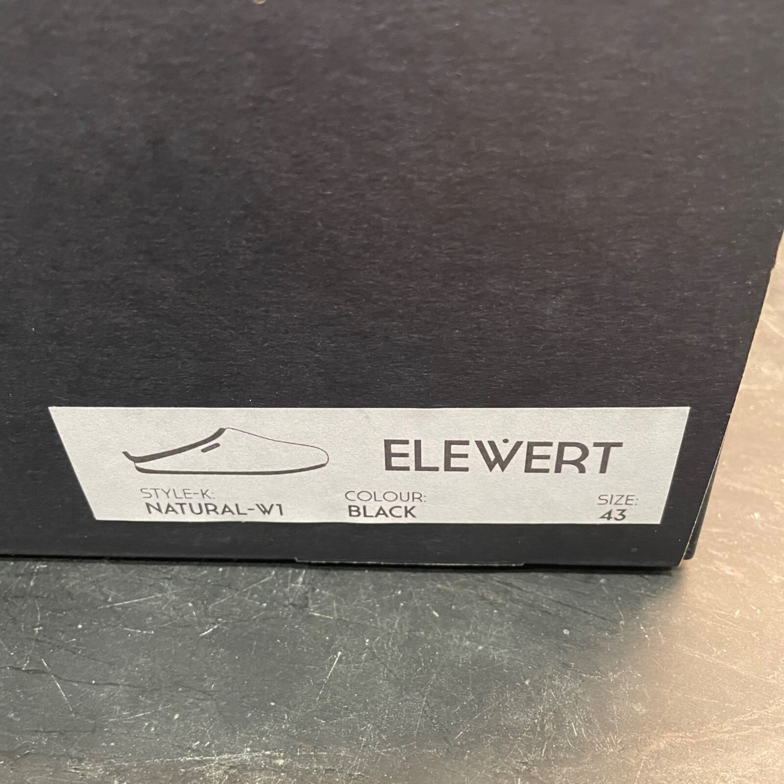 Elewert Slide On Recycled Felt Slippers Men’s Size 43 EU, 9.5-10 US, Grey NEW
