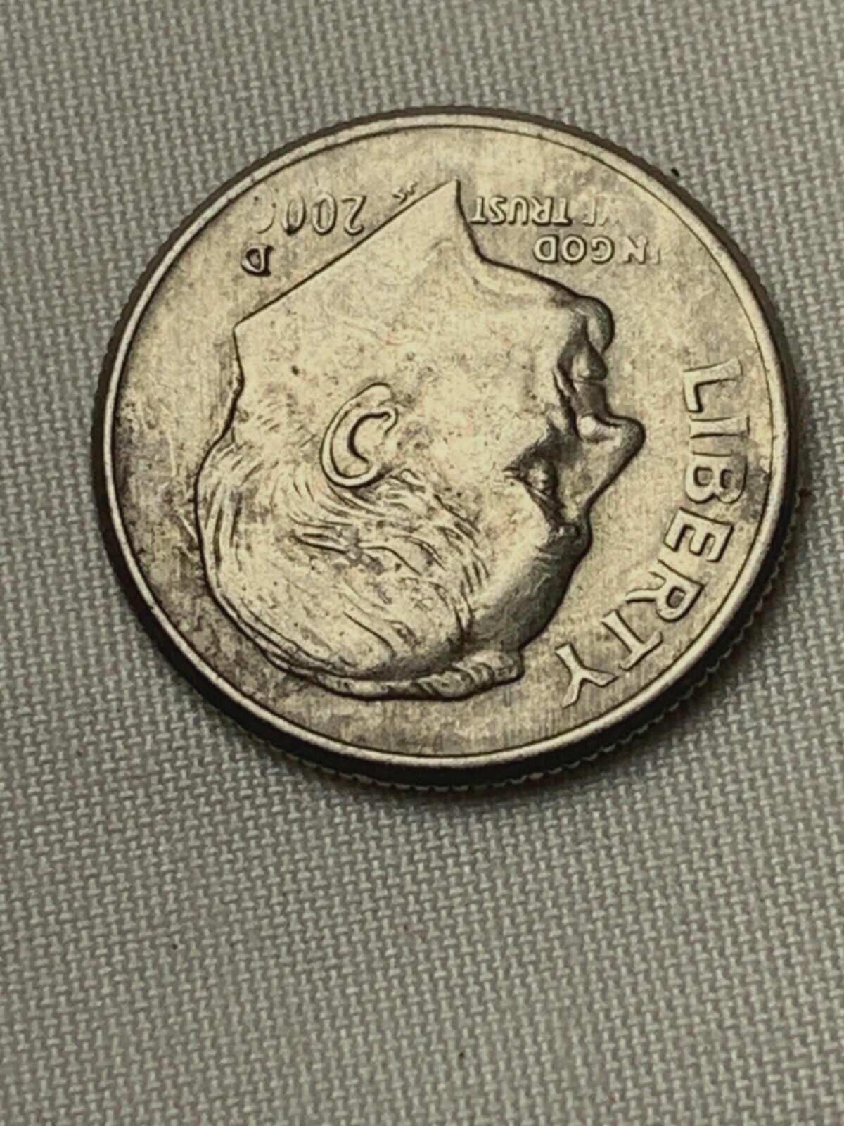 2000 D Off Centered Dime Nice Error Shallow Hit Date RARE Circulated Ungraded