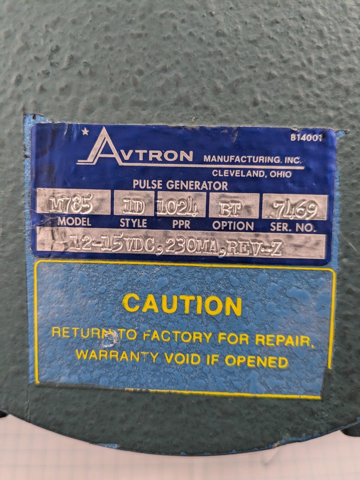 Avtron Pulse Generator Model M785