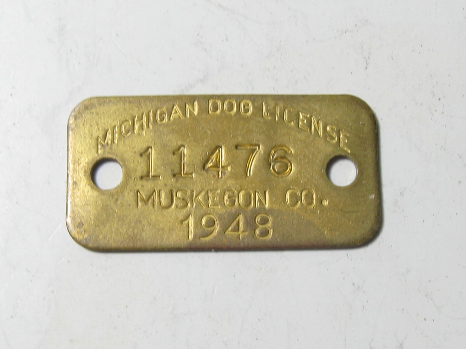 1948 Muskegon County Michigan - Dog Tax Tag License - #51560