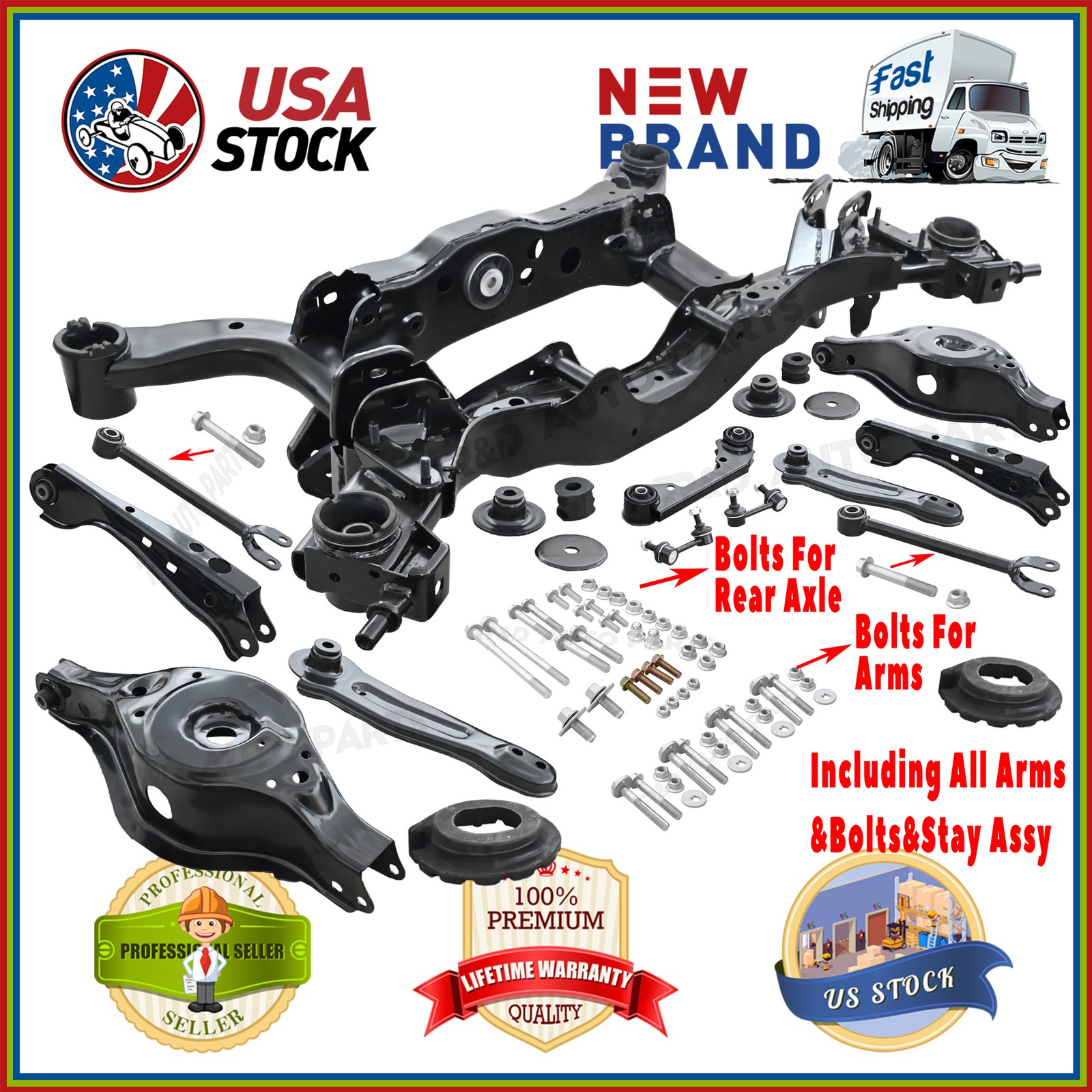 New Rear Suspension Crossmember Subframe for Nissan Murano AWD 4WD 2003-2007