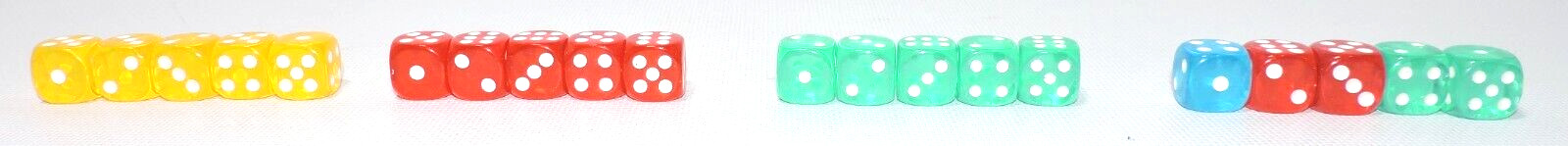 LOT OF 5 Dice Colored Replacement 6-Sided Die Board Game Playing ~U PICK Colors~