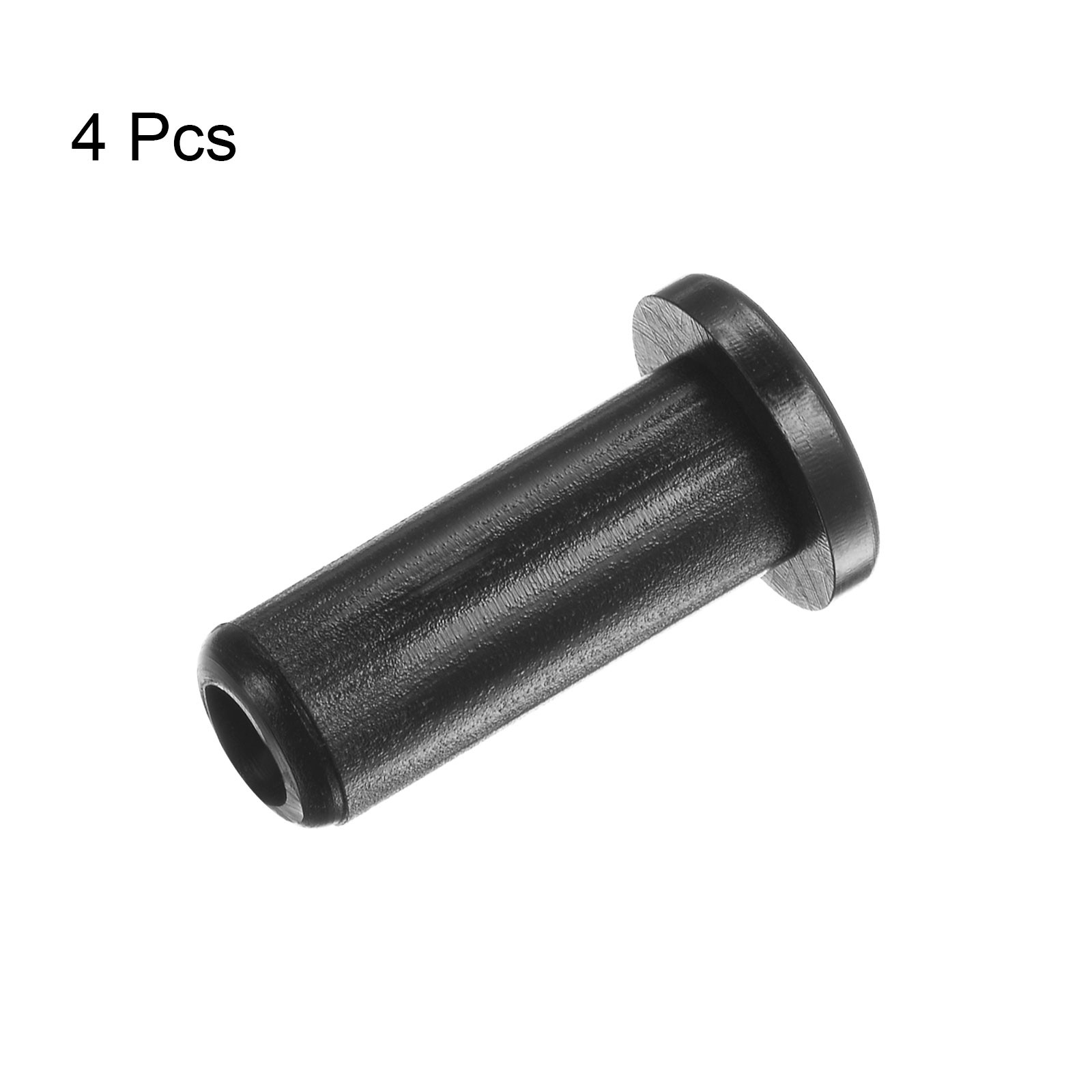 4pcs Flanged Sleeve Bearings 6mm Bore 10mm OD 28.5mm Length Nylon Bushings