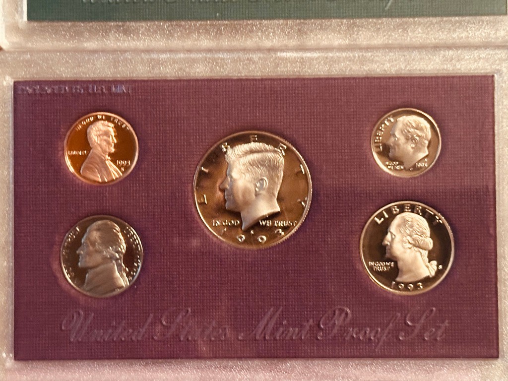 US Proof Sets Lot of 5 (1990-1994)