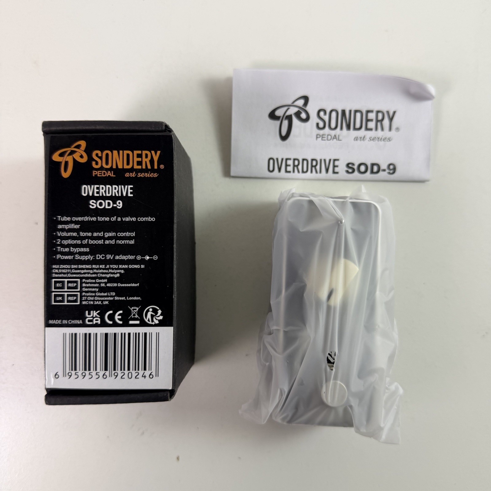 Sondery SOD-9 Overdrive Guitar Effect Pedal 2 Modes of Boost and Normal