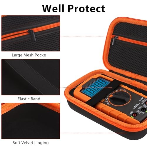 Klein Tools MM400/MM325/MM300 Digital Multimeter Case - Hard Multimeter Case