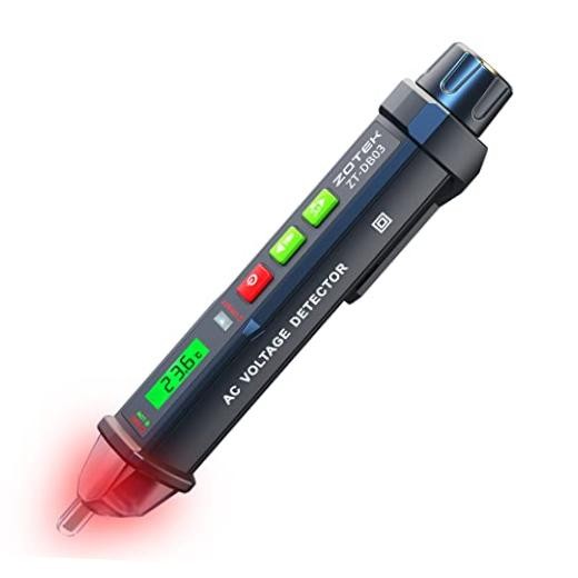ZOYI ZT-DB03 AC Voltage Detector-5 Sensitivity Gears-Dual-Range 12V Red
