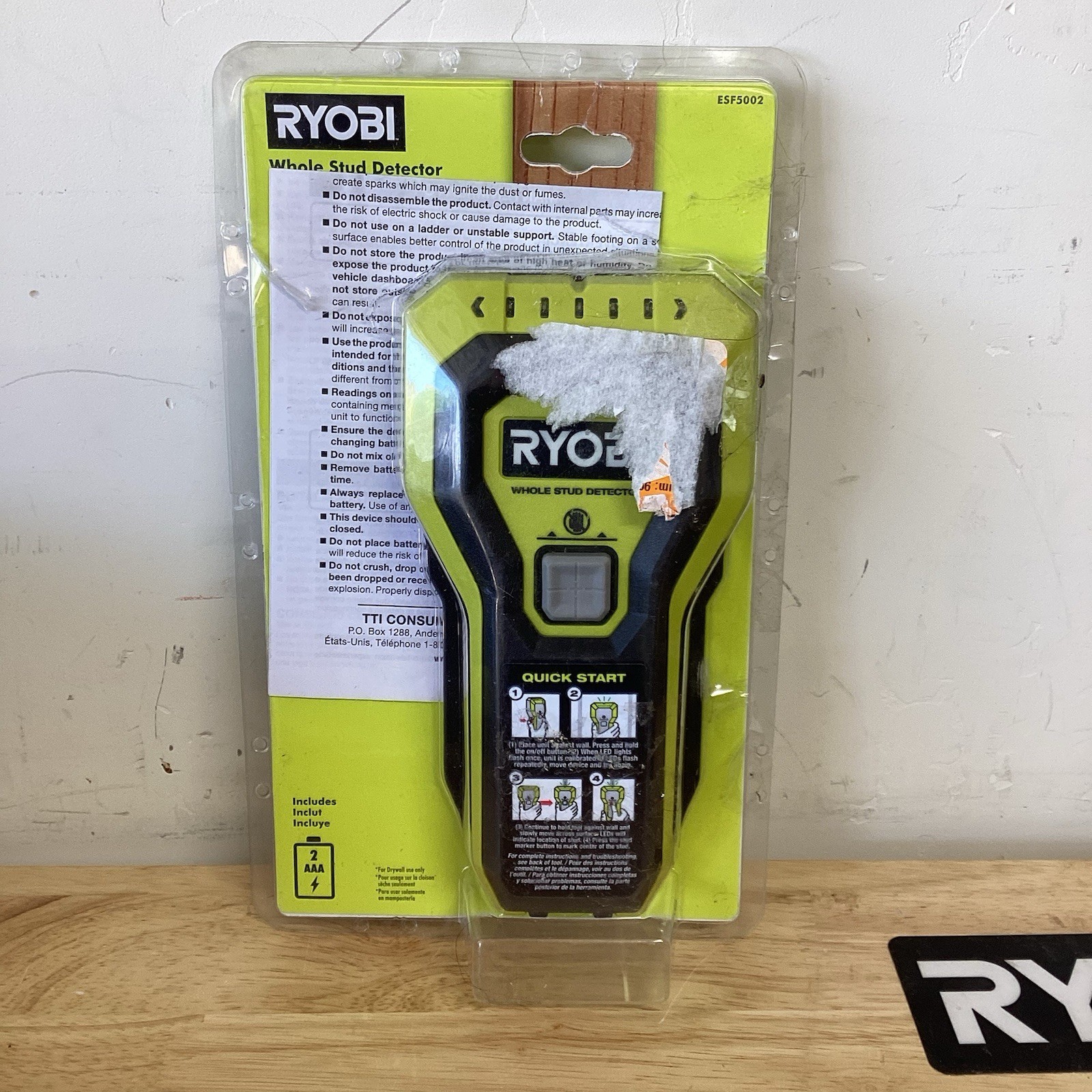 Ryobi Whole Stud Detector - ESF5002