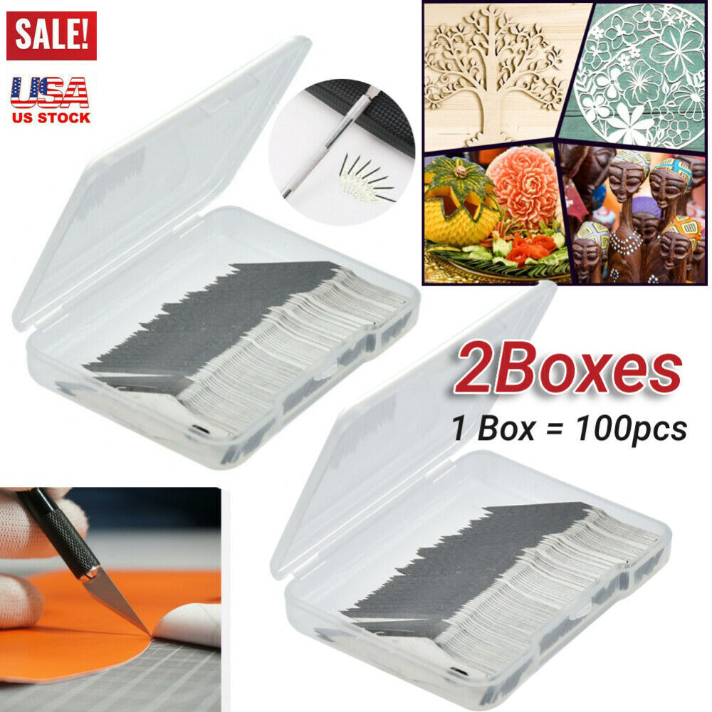200PCS #11 No.11 Blades for x-acto Knife Handle Replacement Light Duty Hobby TOP