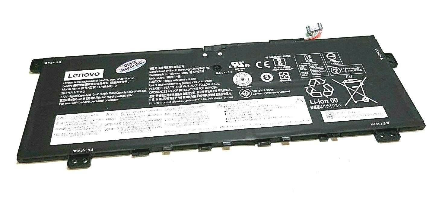L18M4PE0 Lenovo C740-14IML 81TC Genuine 7.72v 51WH 4 Original Battery