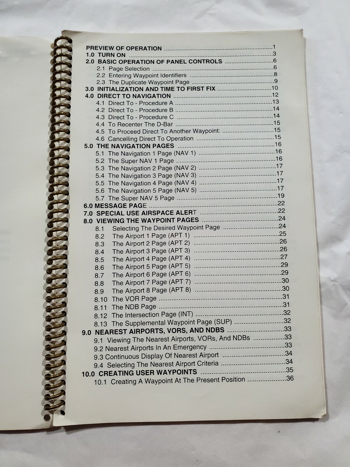 King KLN-90B GPS Abbreviated Operation Manual