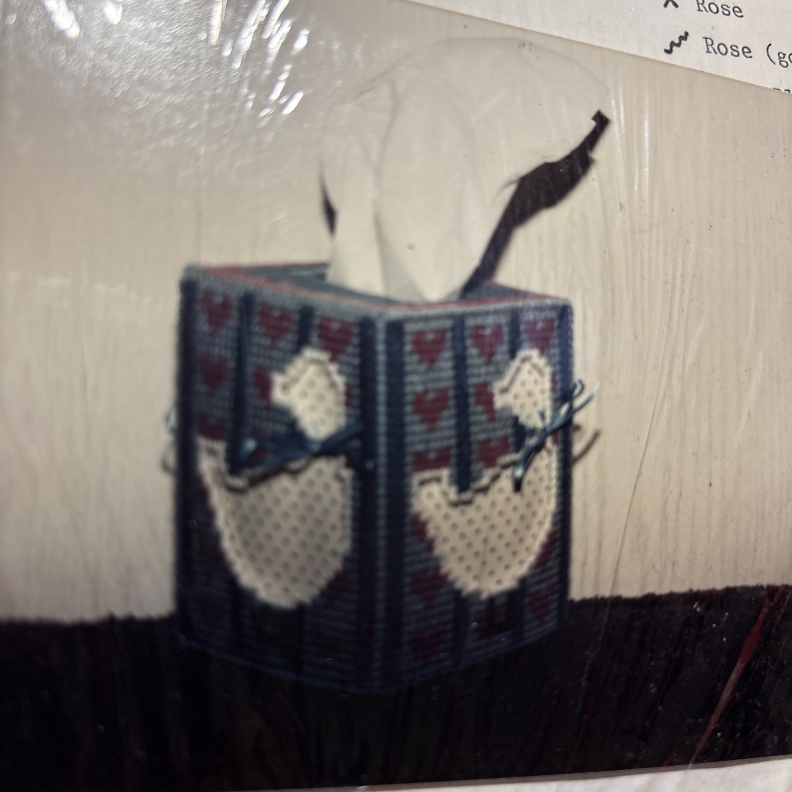 Calico Goose Boutique Tissue Cover Plastic Canvas Yarn Kit NEW Sealed
