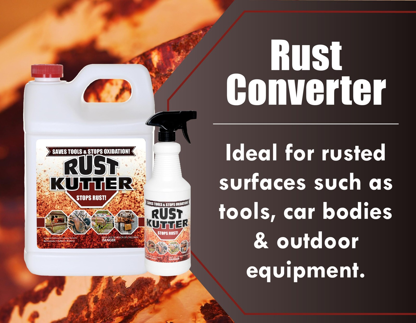 Rust Kutter - Stops and Converts Spots to 32 Fl Oz (Pack of 1)