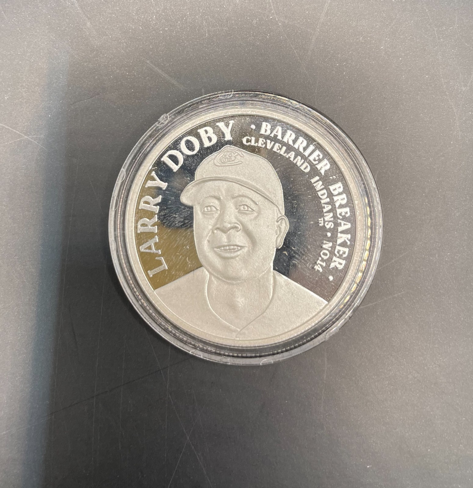 Larry Doby Cleveland Indians Enviromint 1oz .999 Fine Silver Round COA /4000