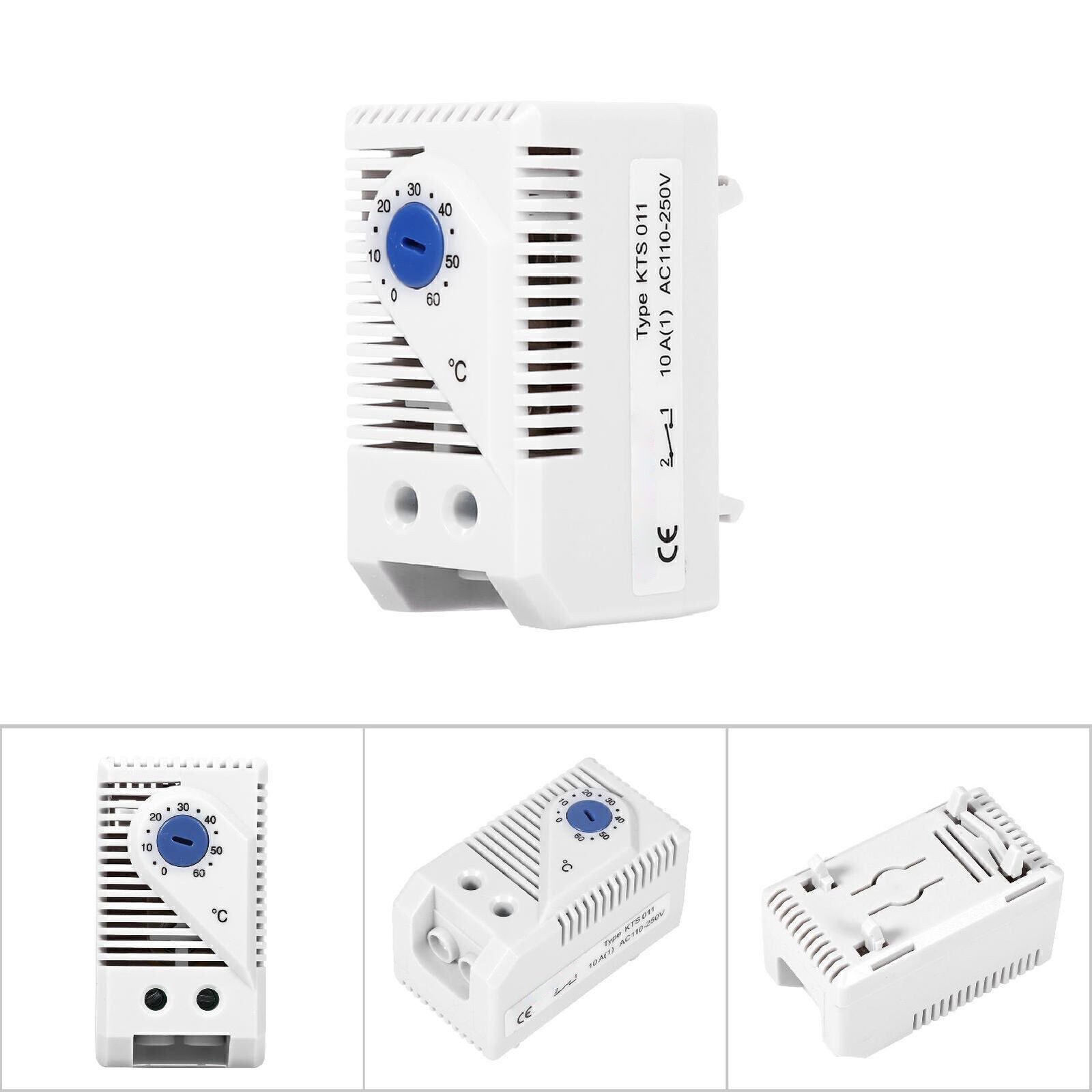 1Pc 0-60℃ Adjustable Electric Mechanical Thermostat Temperature Controller