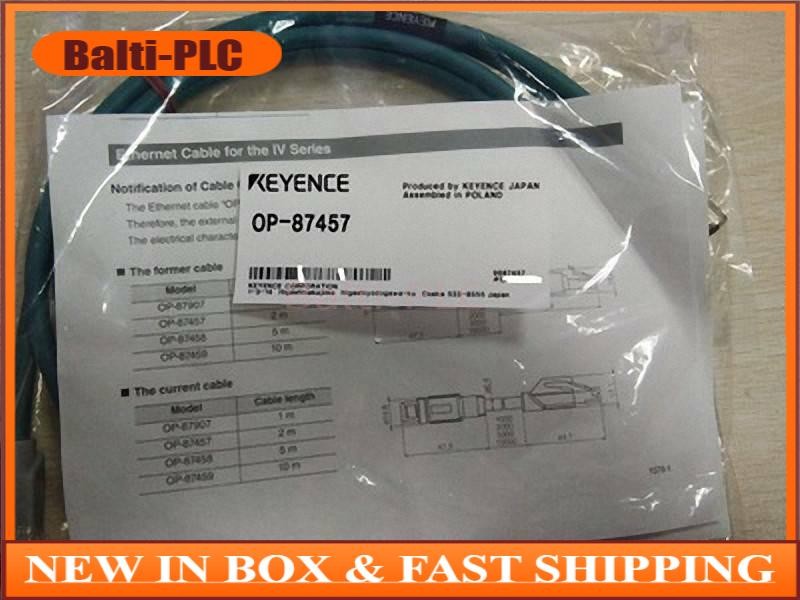 NEW Keyence OP-87457 Vision Sensor Ethernet cable 2 m for IV Series