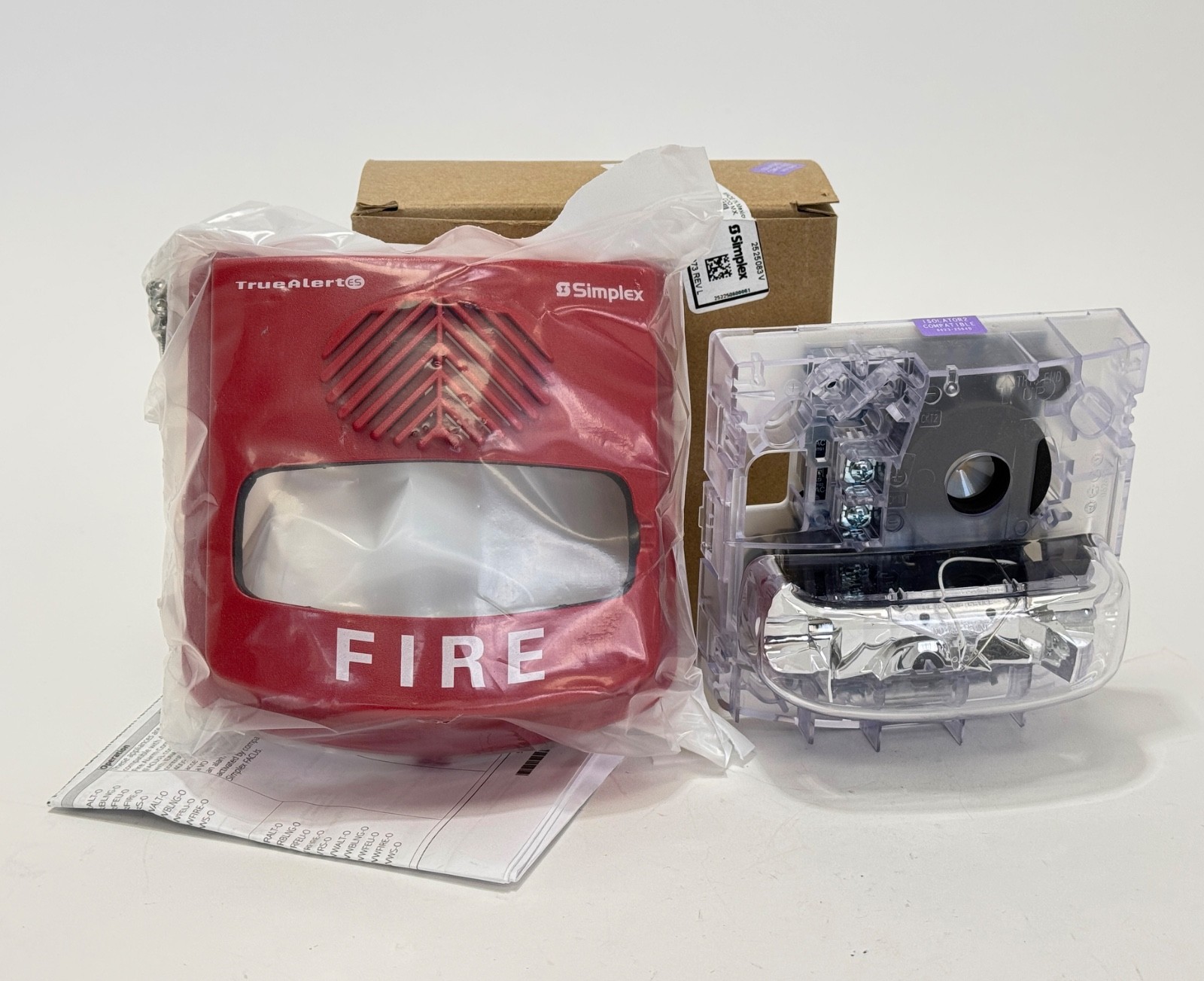 NEW SIMPLEX 49AV-WRFO Addressable Horn Strobe WP AV Wall Mount RED FIRE 07431056