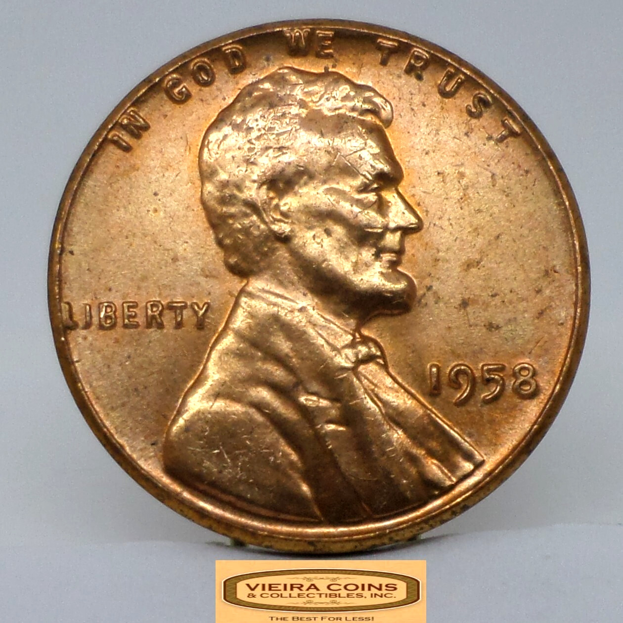 1958 Lincoln Wheat Cent, High Grade - #C48645NQ