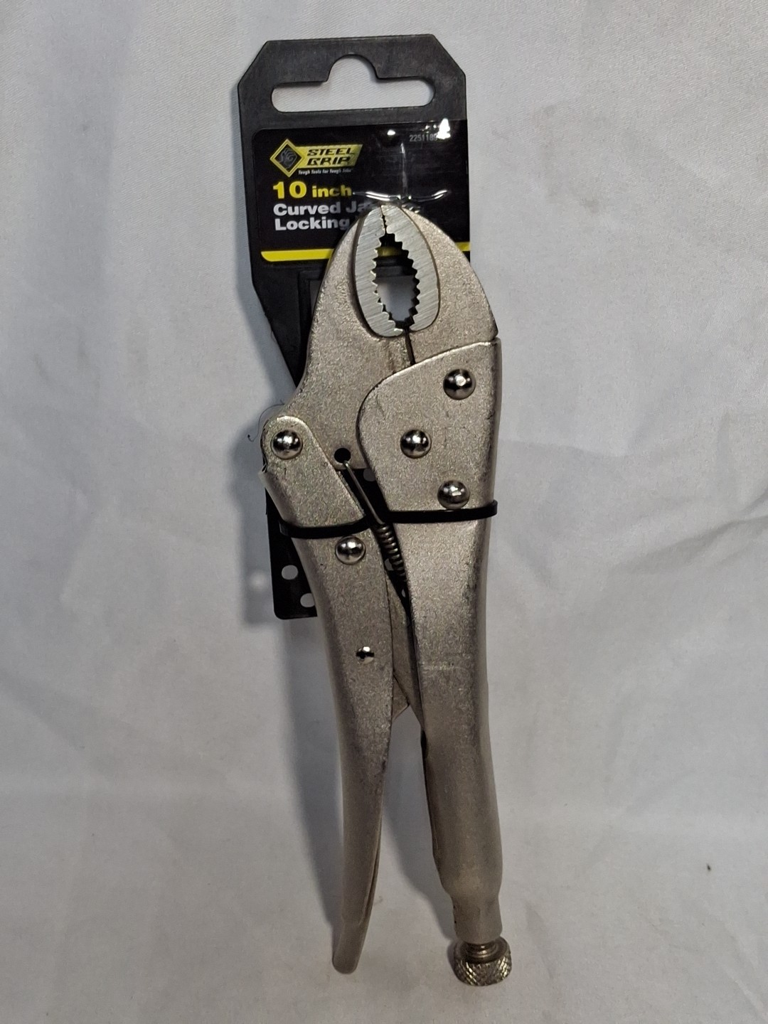 Steel Grip Curved Pliers, Drop Forged Steel, 10 inches  Long, 2251189