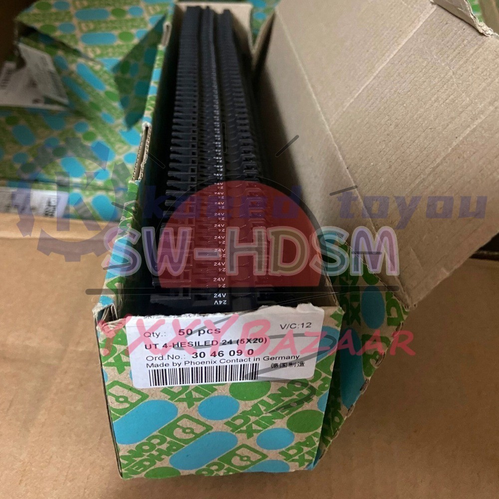 50PCS New For Phoenix Contact 3046090 UT 4-HESILED 24 (5X20) fuse terminal