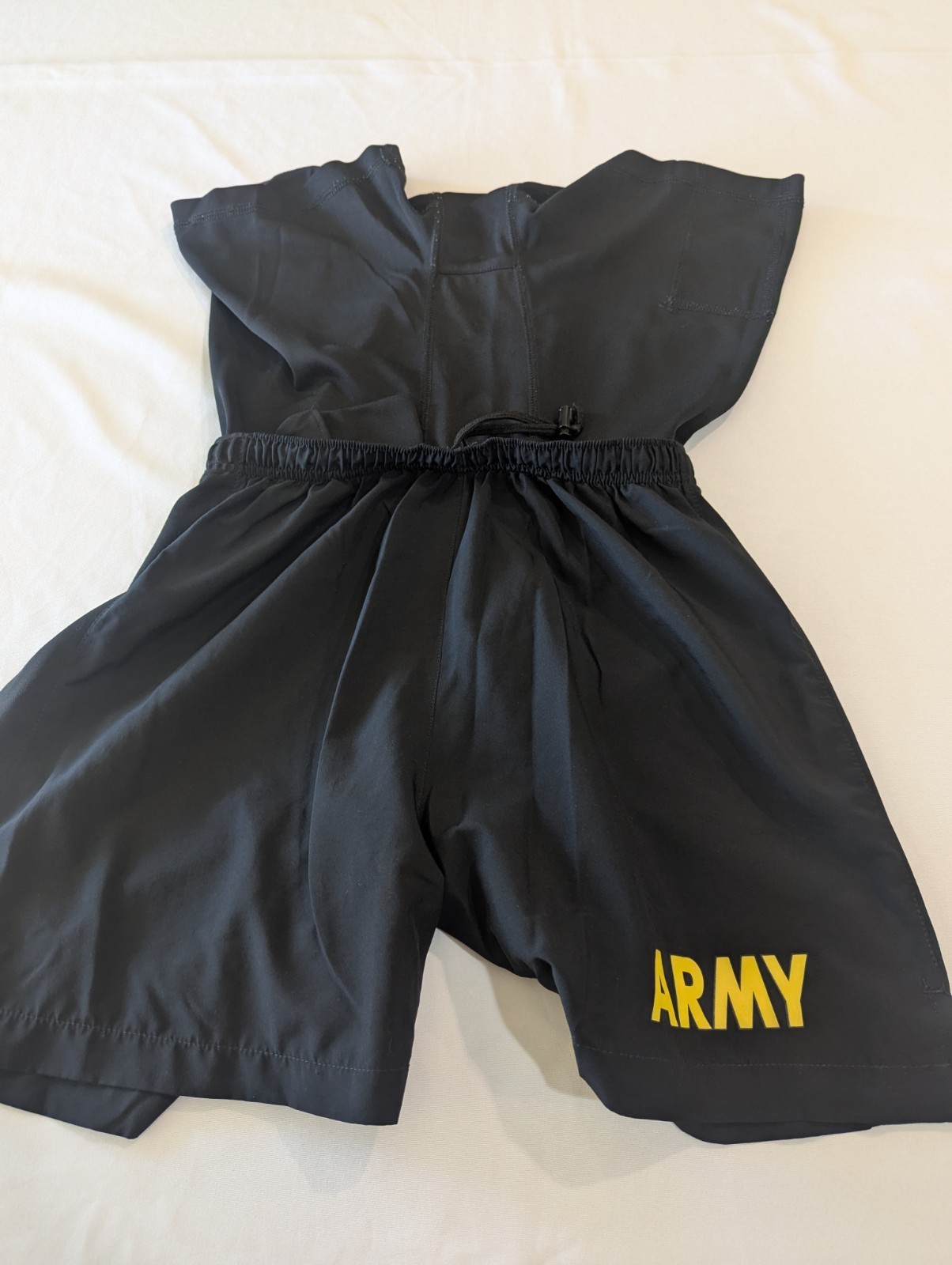Black Physical Fitness Double Layer Shorts Small