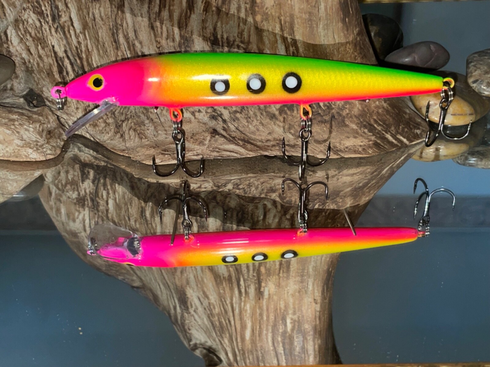 Custom Painted Rapala Husky Jerk 14, HJ14 lure crankbait walleye bass Skettles