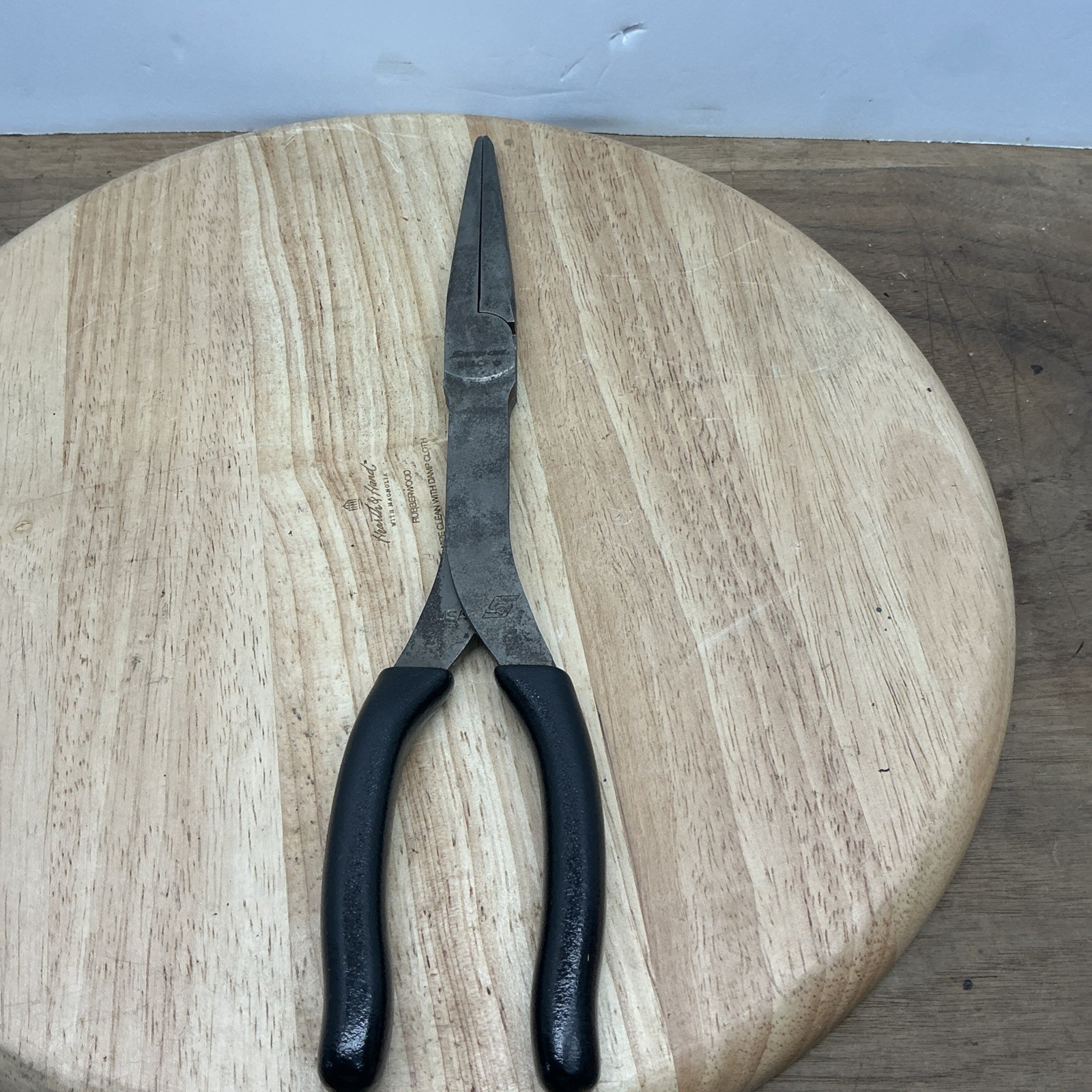 SNAP ON 911ACF BK BLACK 11" Long Needle Nose Pliers Soft Grips USA (U)