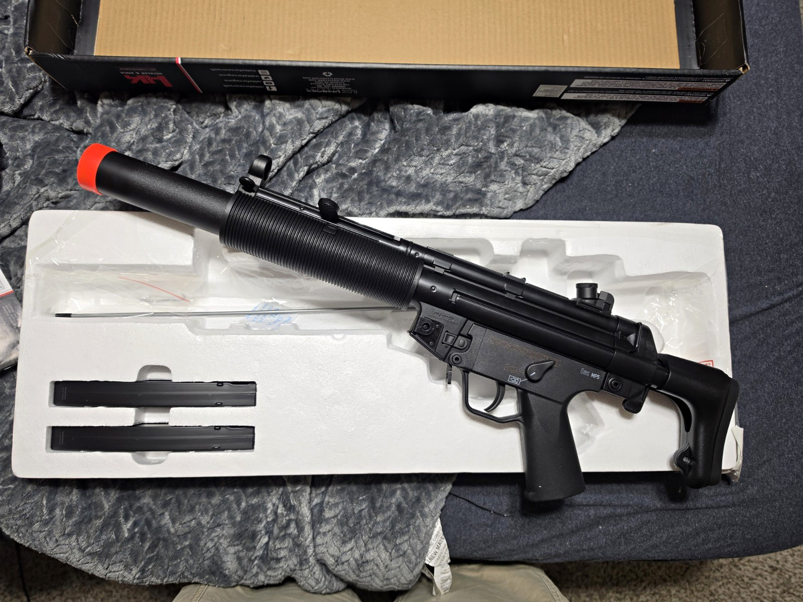 Elite Force MP5SD competition  w/ Orange Tip, 2 Hicap Magazines, Box