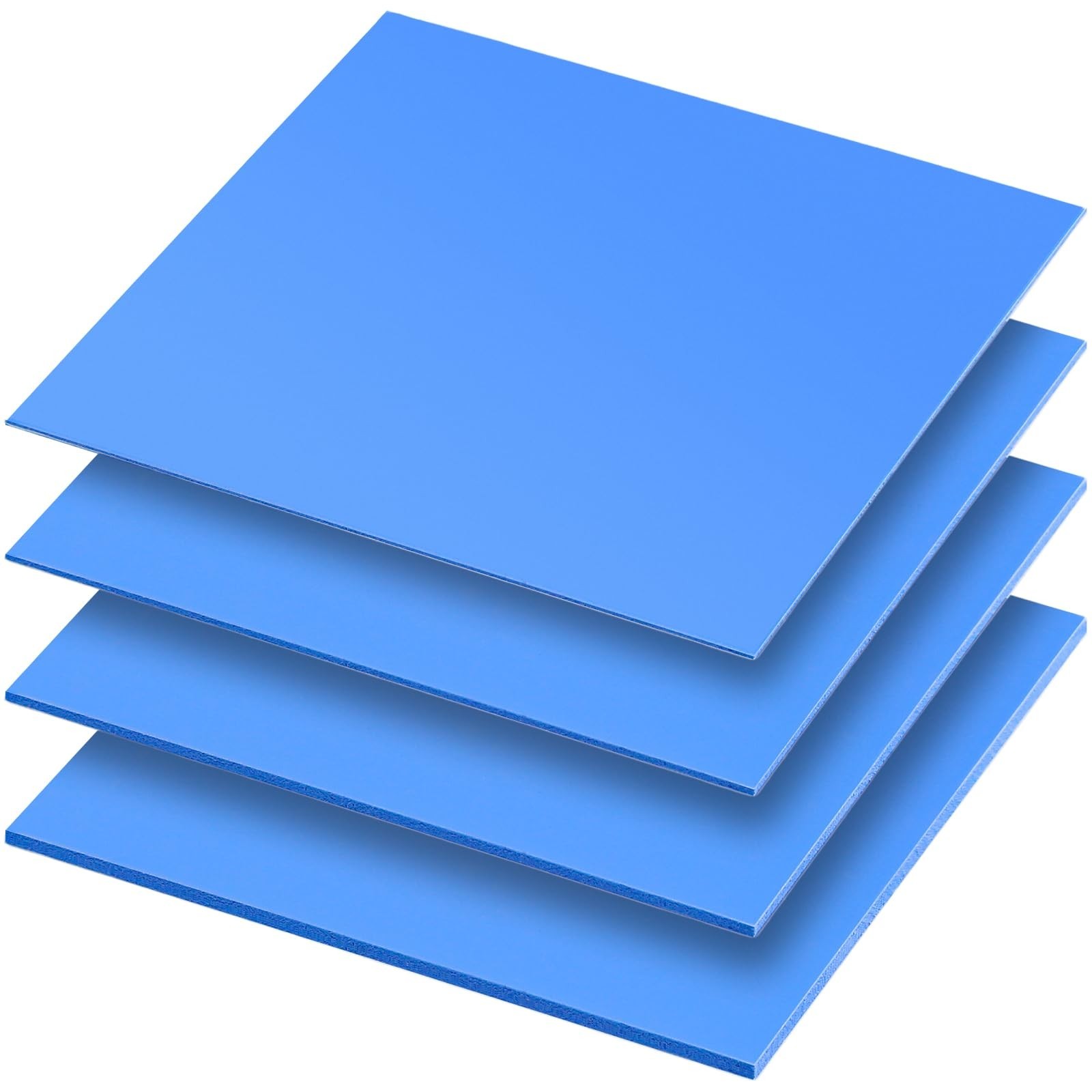 4 Pieces Silicone Thermal Pads 100 x100mm 0.5mm 1mm 1.5mm 2mm Highly Efficien...