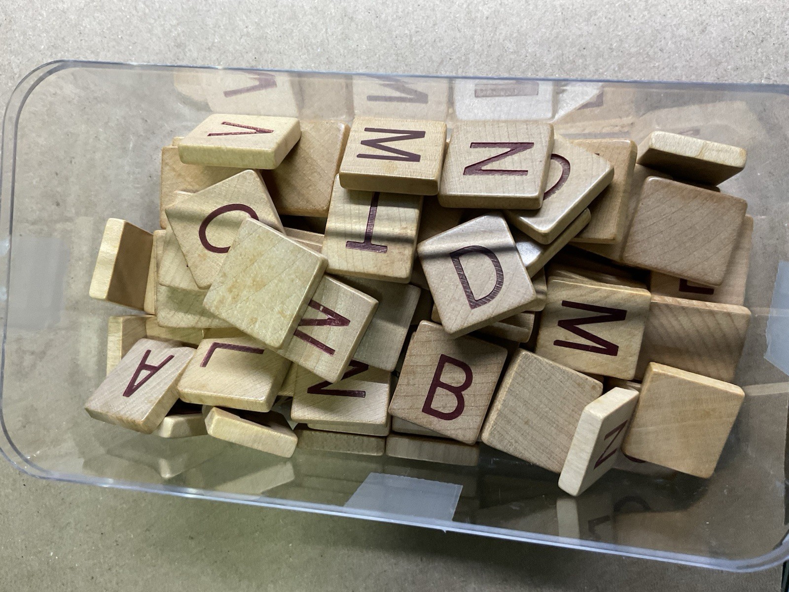 Lot Scrabble Alphabet Tiles New Assorted 100 Pieces