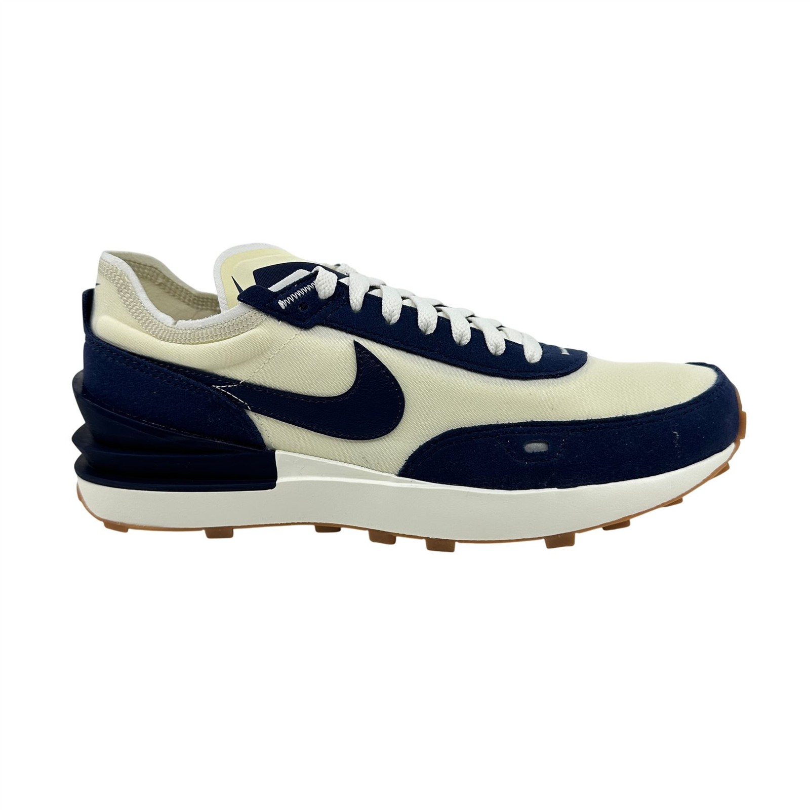 Nike Waffle One SE Coconut Milk Midnight Navy Mens Athletic Sneaker