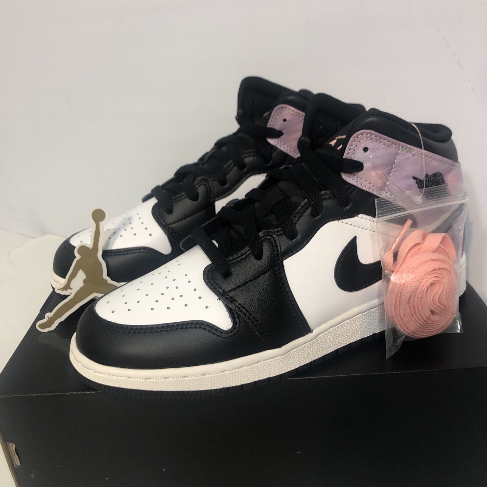 Air Jordan 1 Mid SE GS Zen Master Tie-Dye DM6216-001 Sneakers Wmn 8, Youth 6.5