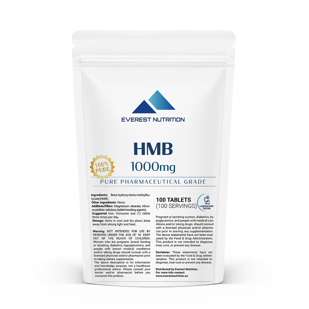 HMB 1000mg Tab – Anti-Catabolic Muscle, Strength, Performance & Recovery Support
