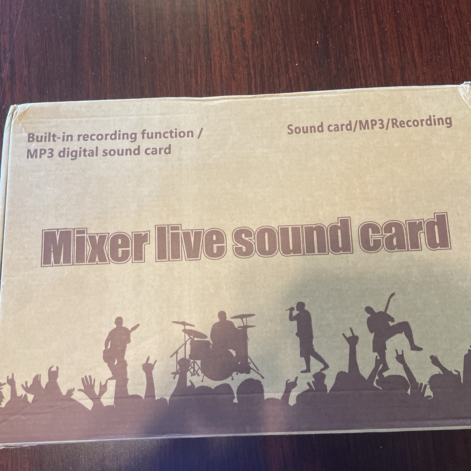 Mixer Live Sound Card Multi Function Mix Sound Card Including Microphone New