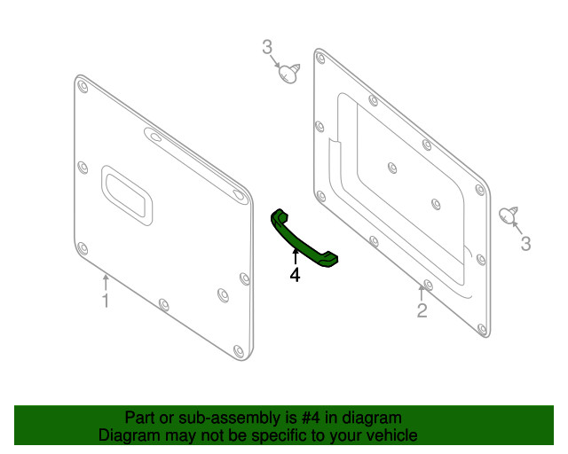 Genuine Nissan Pull Handle 90940-1PA0A