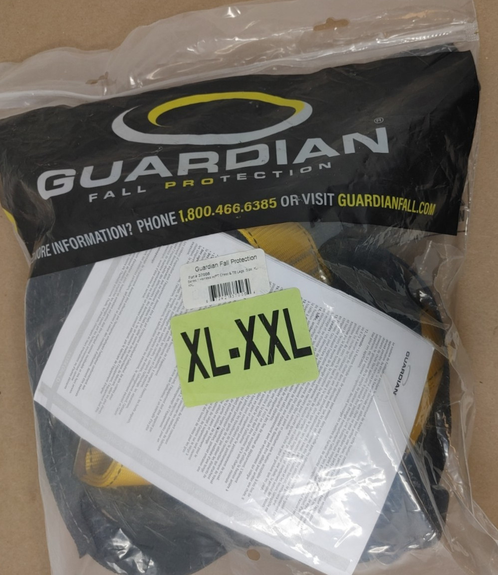 Guardian Fall Protection 37006 Series 1 Harness w/ PT Chest and TB Legs XL-XXL