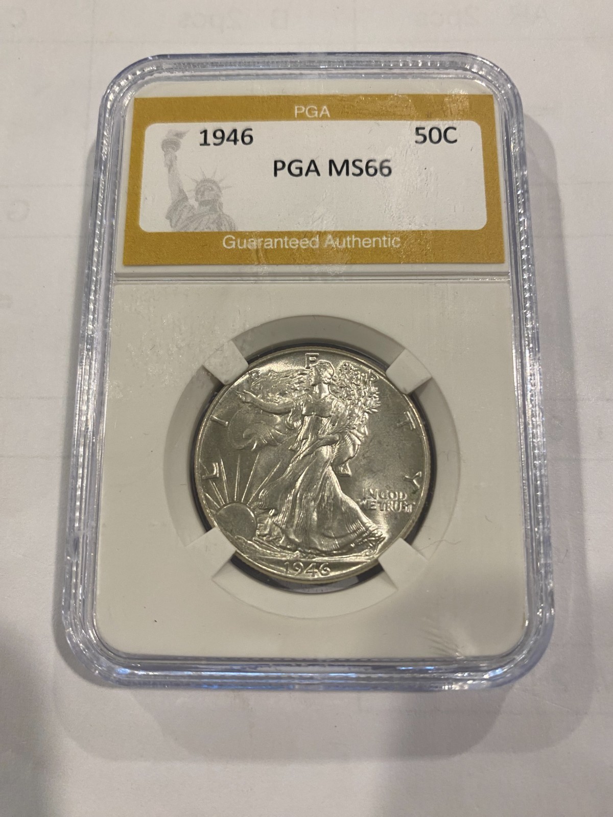 1946 Walking Liberty Half Dollar MS66