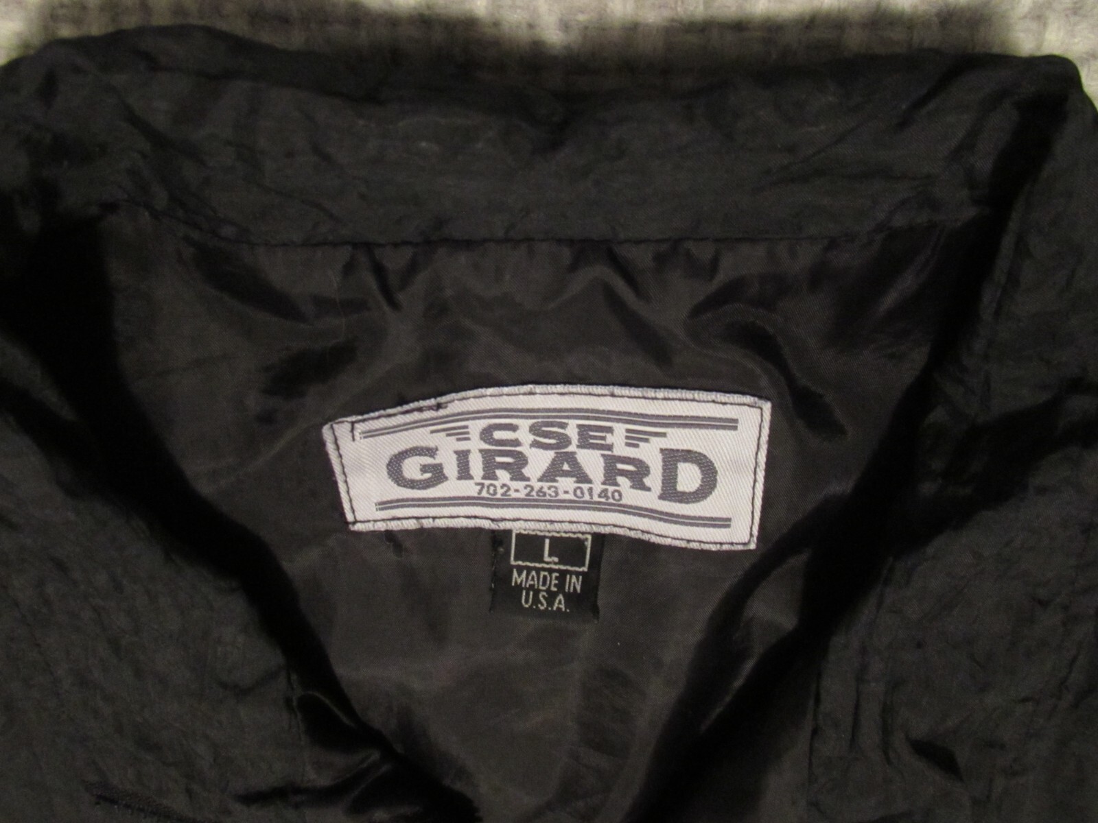 Stratosphere Las Vegas Vintage Girard Embroidered 2 Pocket Full Zip Jacket Lrg