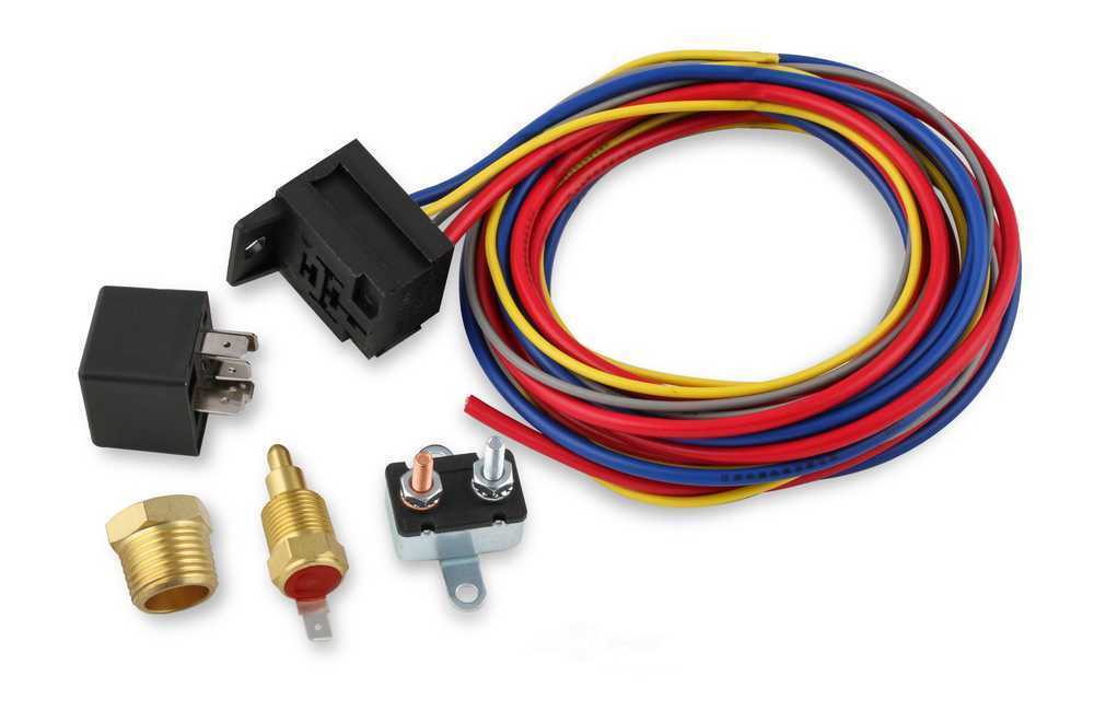 Mr. Gasket 40102G Electric Fan Harness & Relay Kit with 185 Degree Temperature