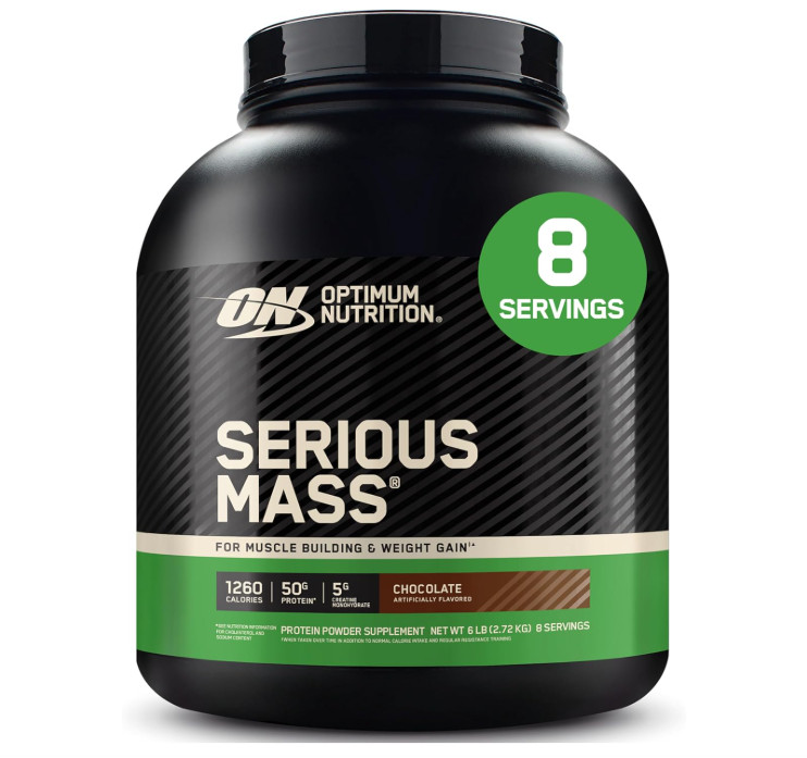 Optimum Nutrition Serious Mass Weight Gainer, Chocolate, 6 lb