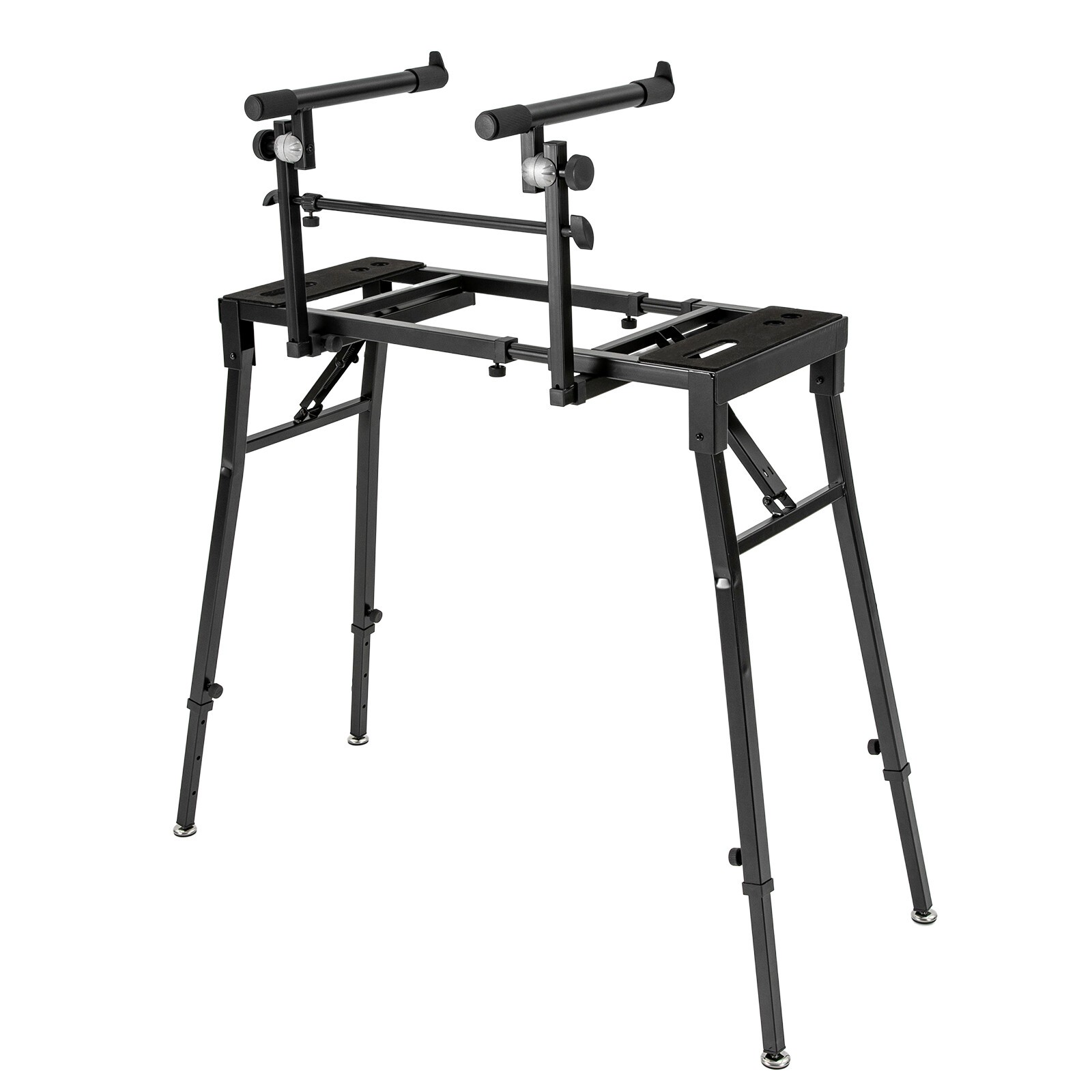 2 Tier Keyboard Holder DJ Workstation Table Console Mixer Holder Studio Mount