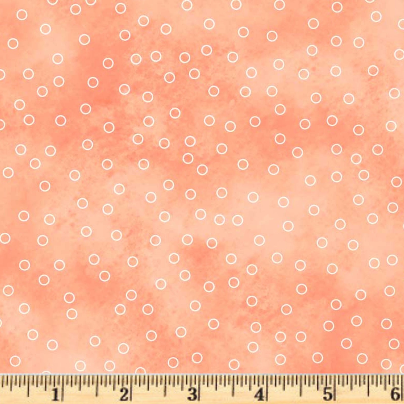 Sorbet Tossed Dots Coral 04986J Blender 100% Cotton Fabric  Sale By Half Yard