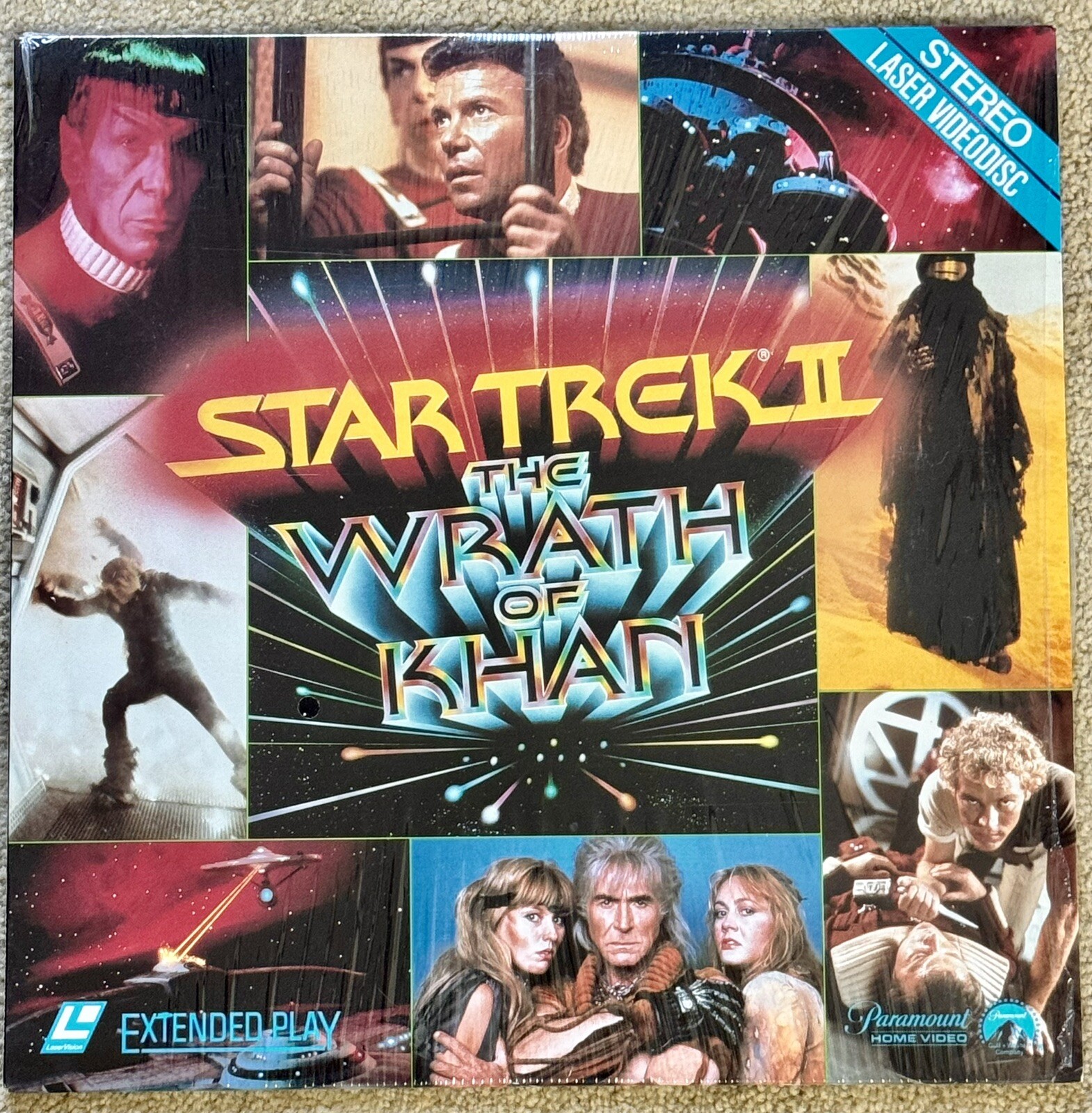 Star Trek II The Wrath of Khan Laserdisc 1982 Mint!