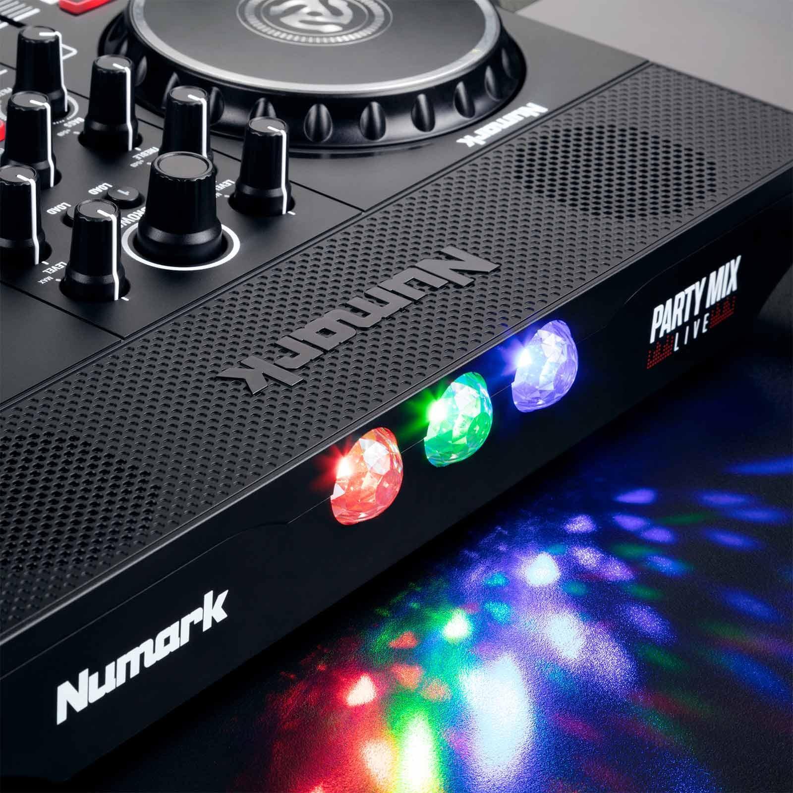 Numark Party Mix Live Built In Light Show & Speakers DJ Controller w Case
